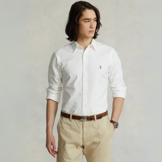 Chemise blanc fit slim polo