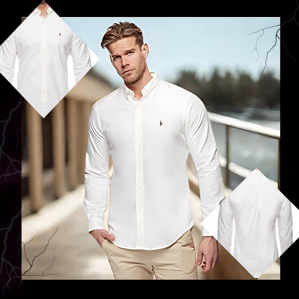 Chemise blanc fit slim polo
